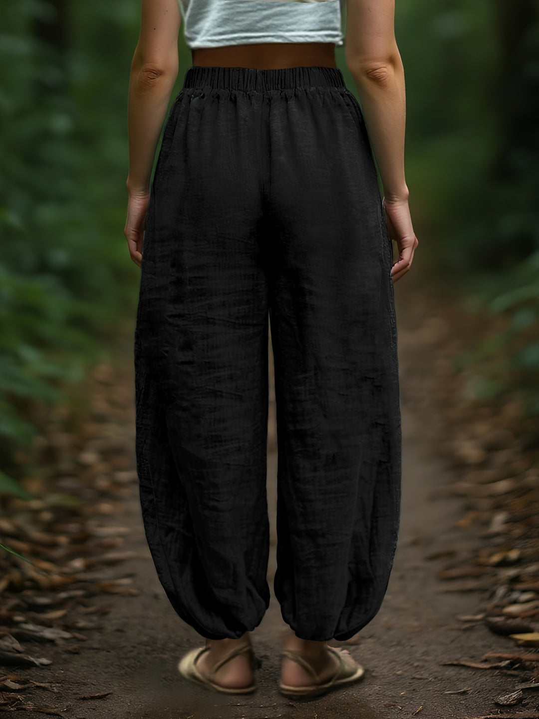Marjorie | Relaxed Drawstring Lantern Trousers