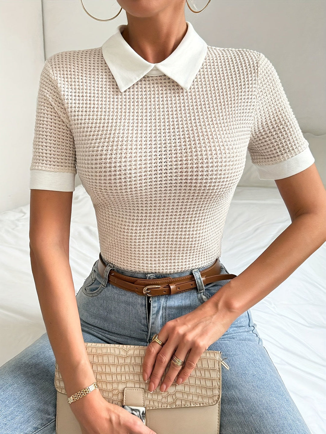 Daphne | Collared Slim-Fit Top