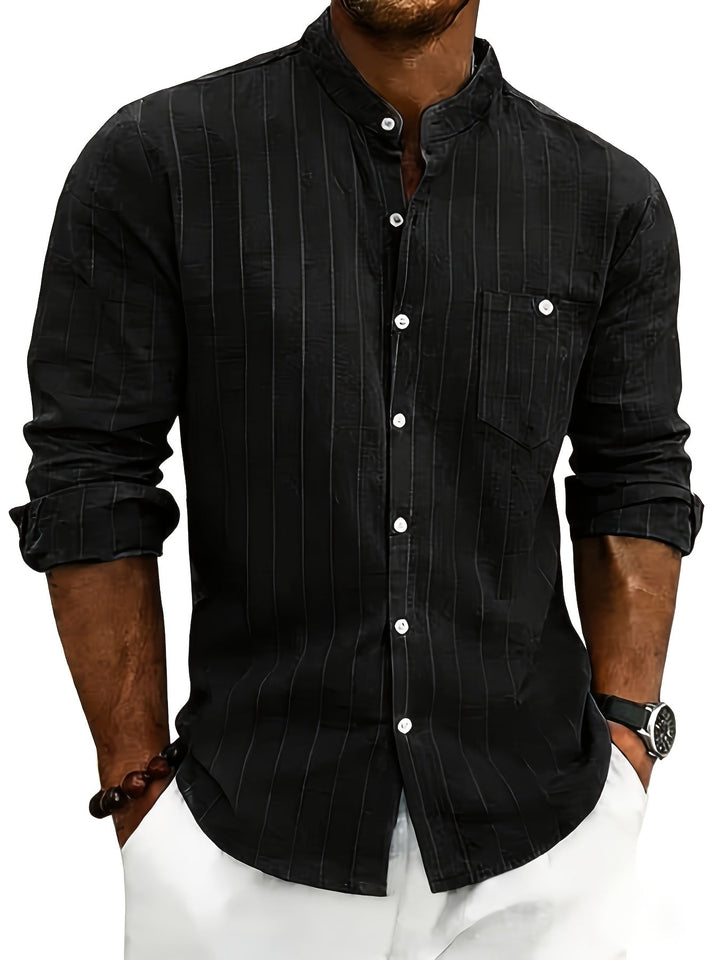 Edward | Striped Button-Up Shirt