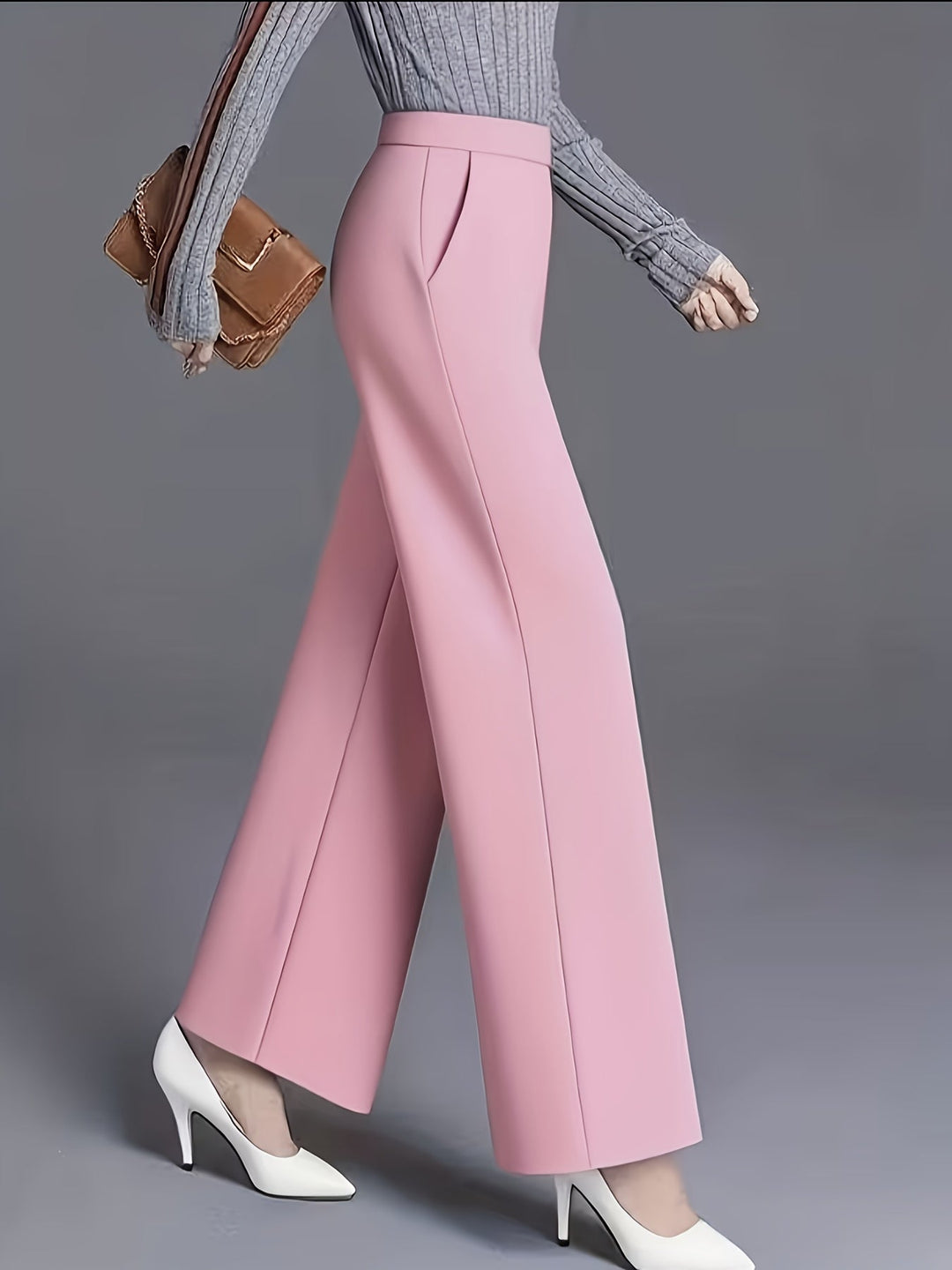 Josie | High-Waisted Wide-Leg Trousers