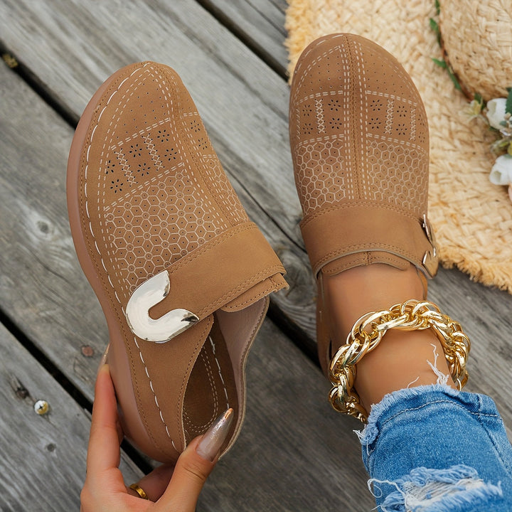 Bernadette | Cushioned Wedge Clogs