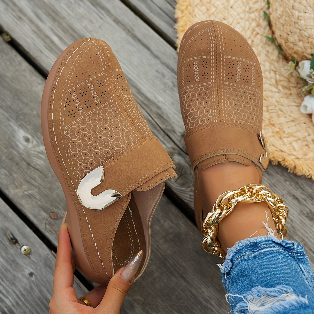 Bernadette | Cushioned Wedge Clogs