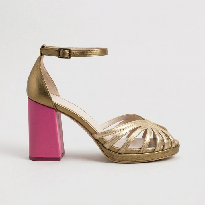 Megan | Stylish Web Style Block Heel