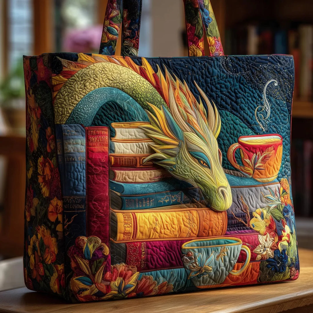 Gloria | colourful Dragon Art Tote Bag