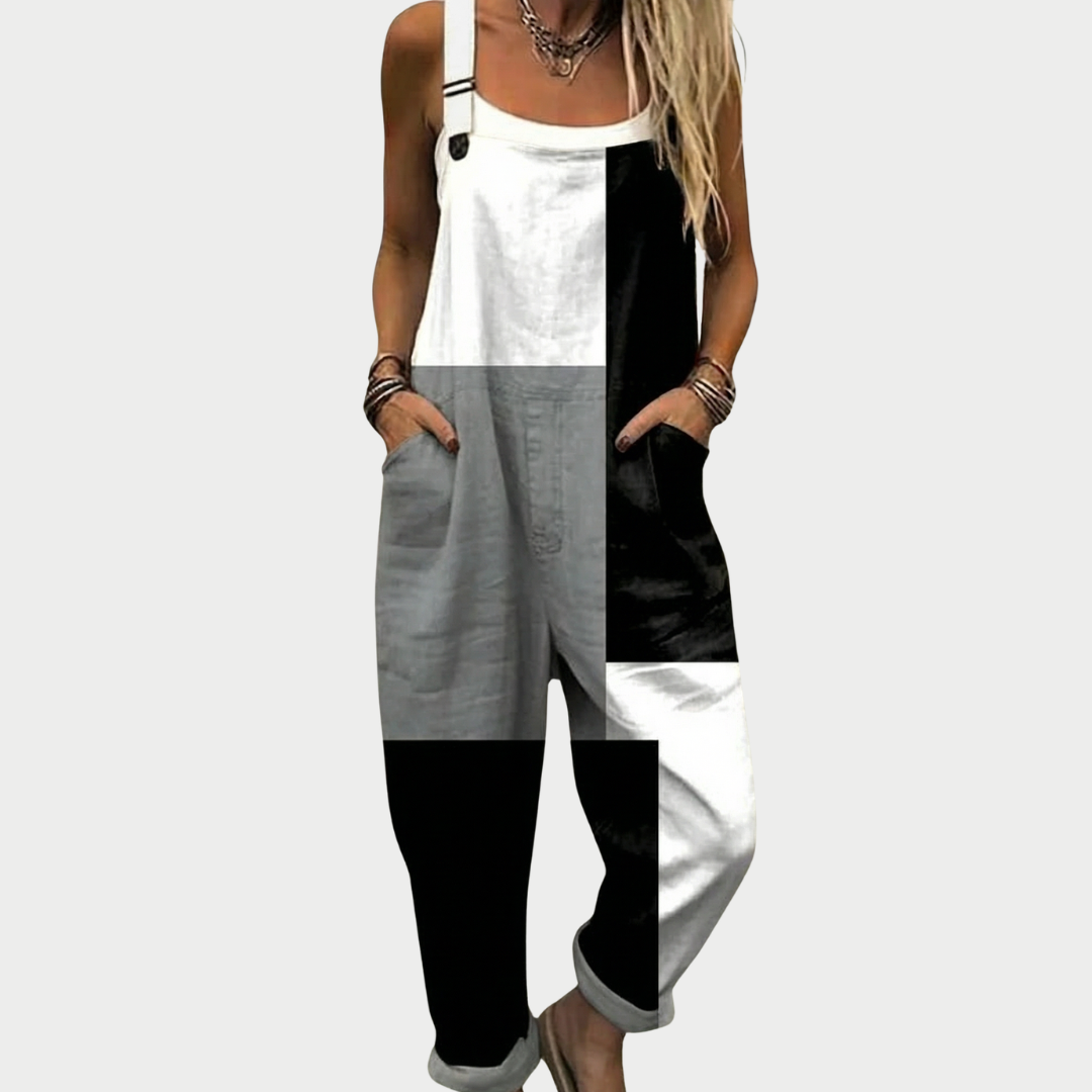 Karla | Casual Multicolour Patch Jumpsuit