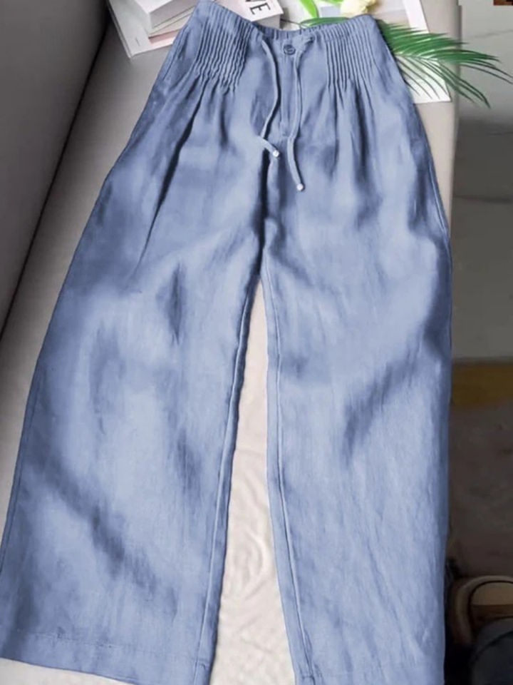 Camilla | Elegant Wide Leg Lace Trousers