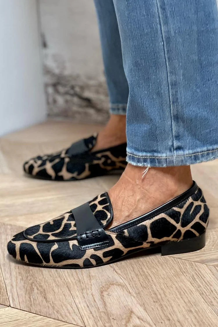 Myrtle | Elegant Animal Print Loafer