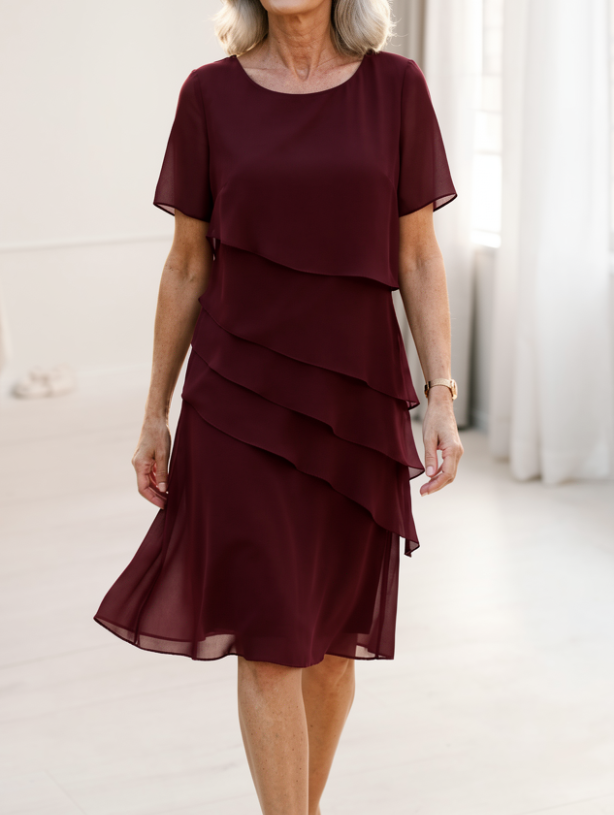 Linda | Casual Comfort Ruffle Dress