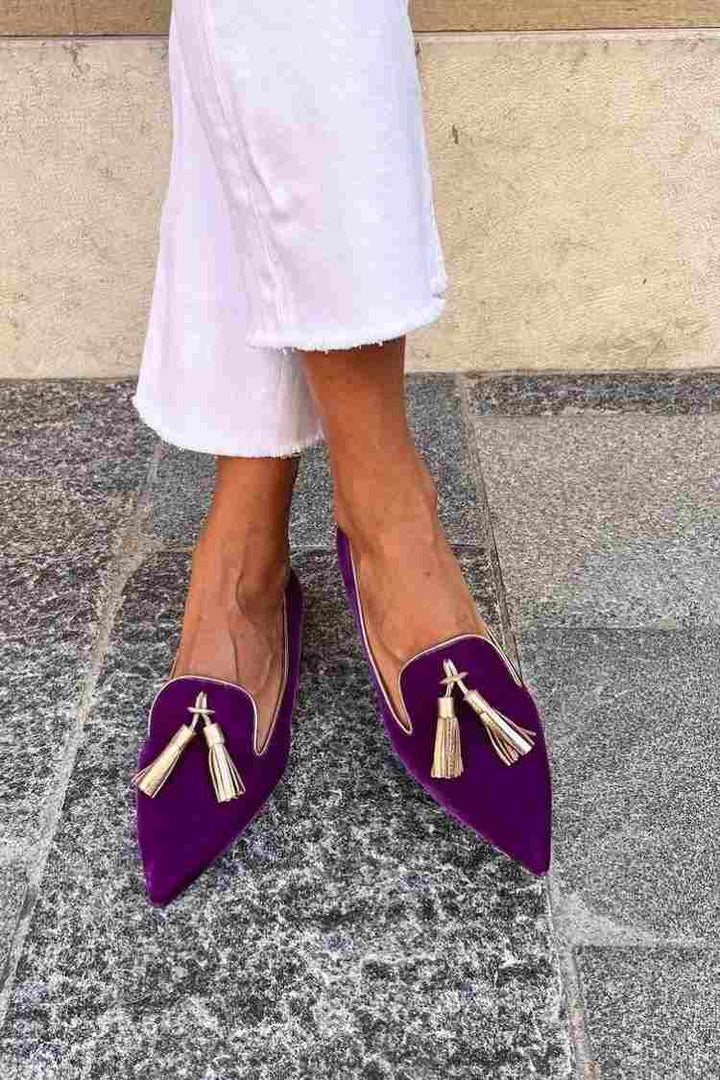 Bailey | Elegant Pointed Tassels Loafer