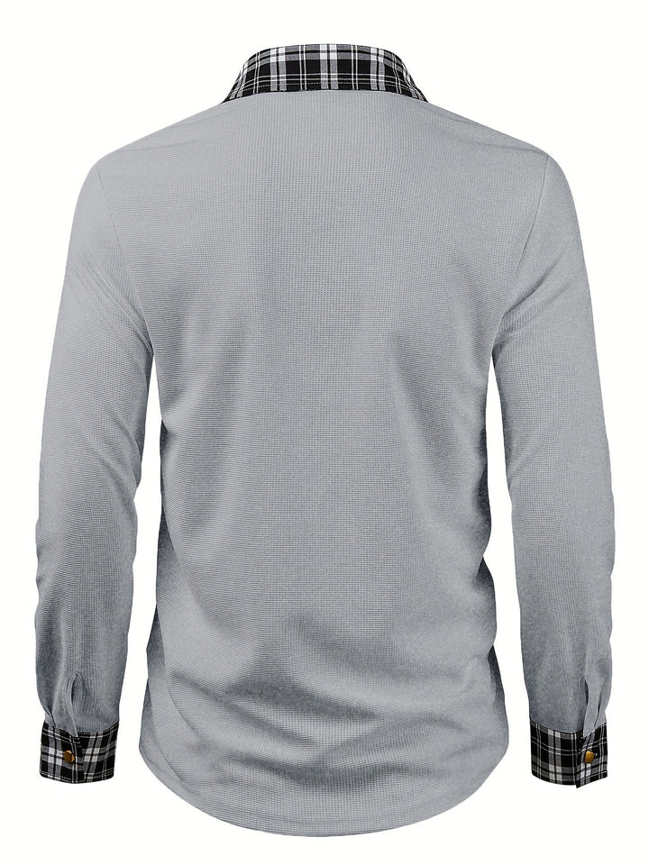 Bradley | Textured Contrast Shirt