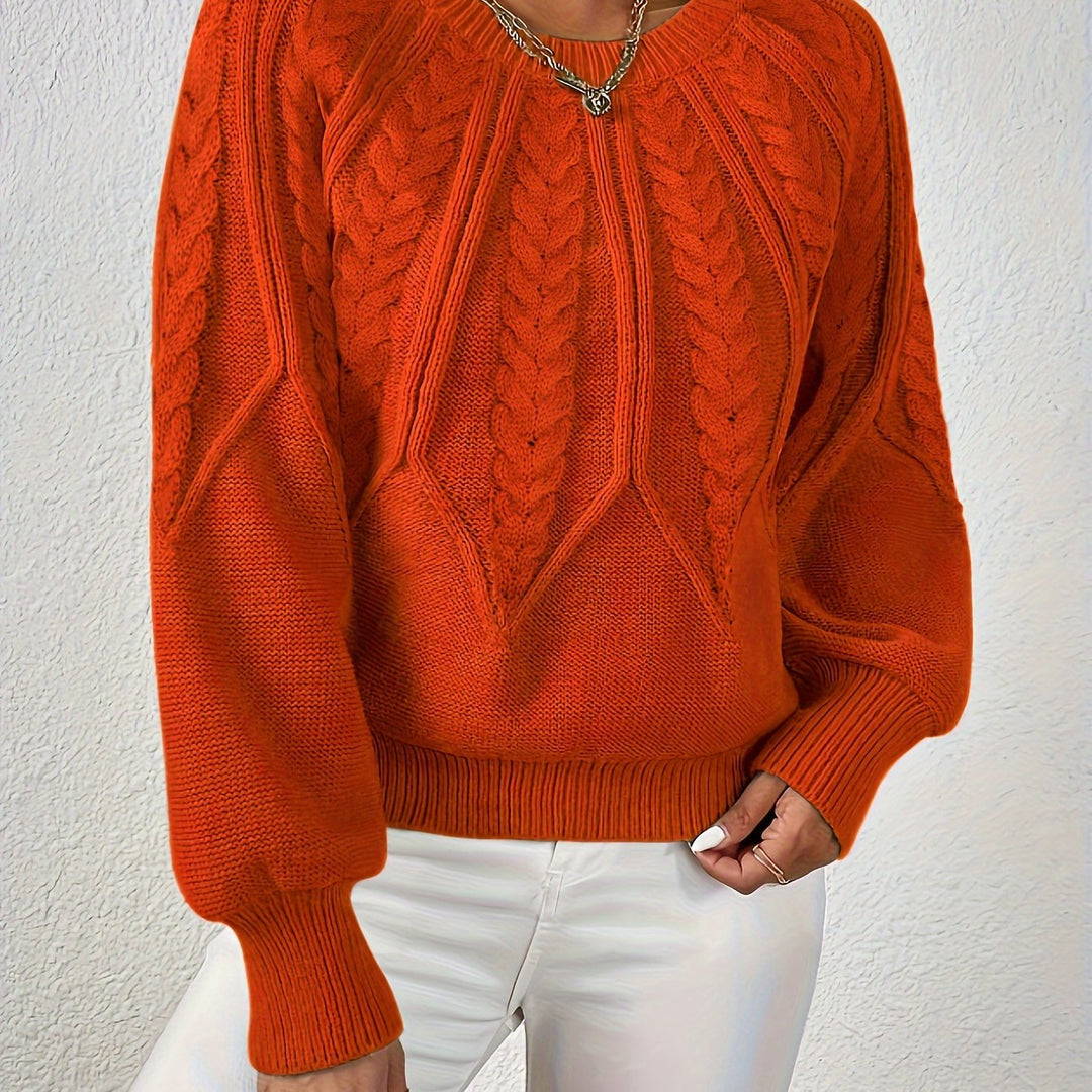 Cassidy | Cable-Knit Round-Neck Jumper