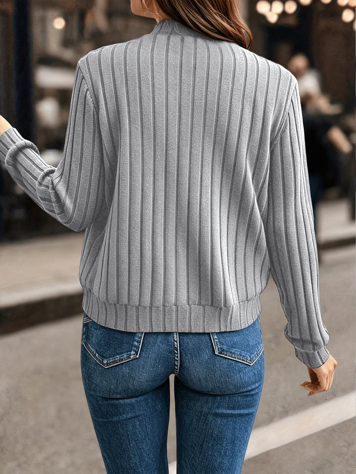 Blair | Ribbed Zip-Front Jacket