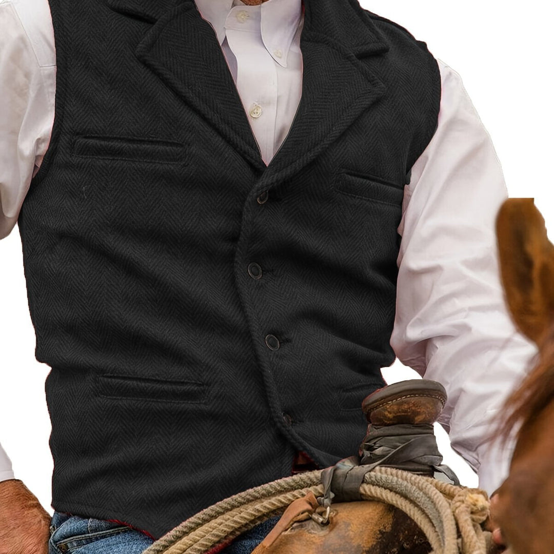 Colton | Heritage Herringbone Vest