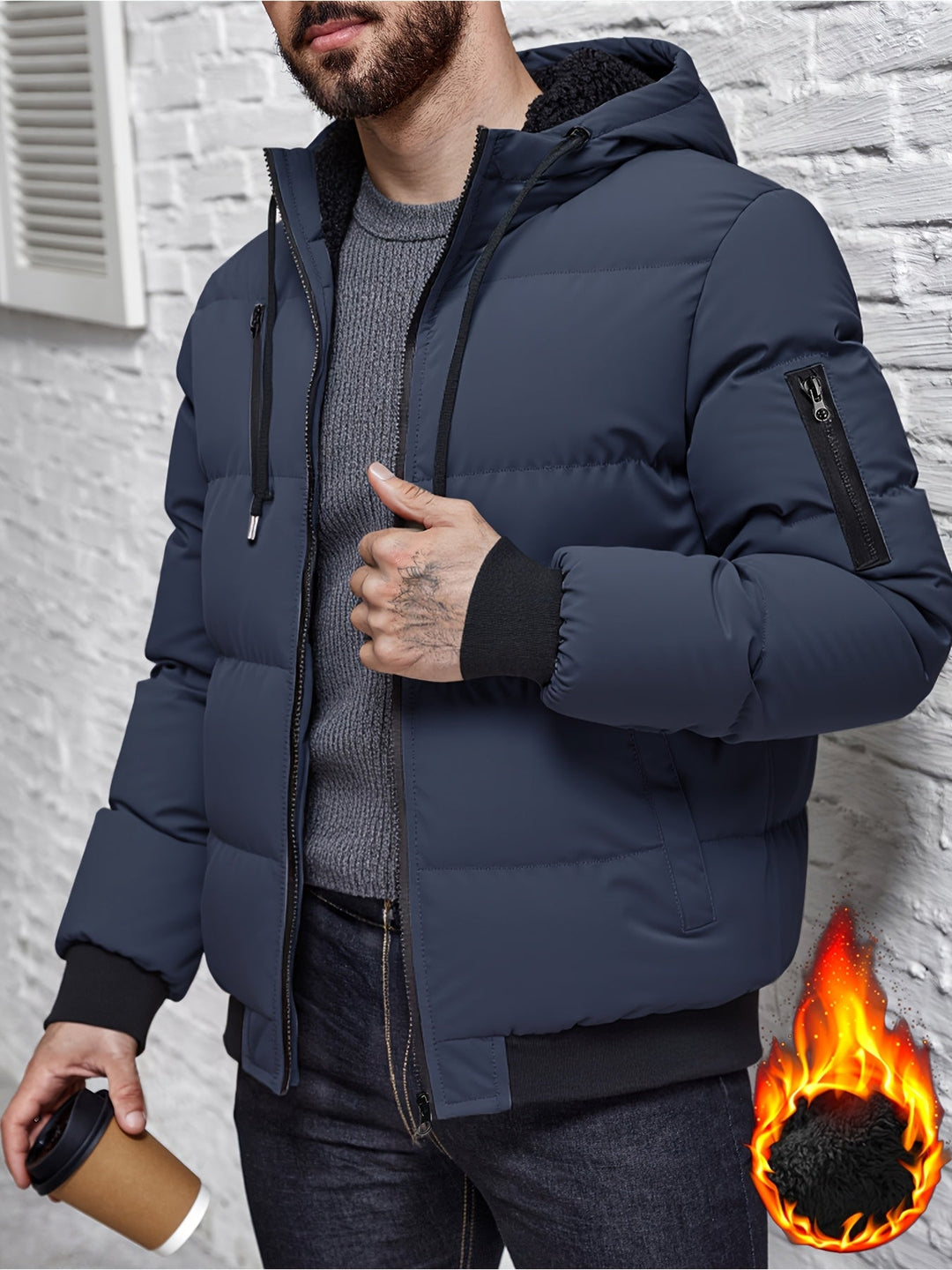 Bruce | Quilted Hooded Winter Jacket