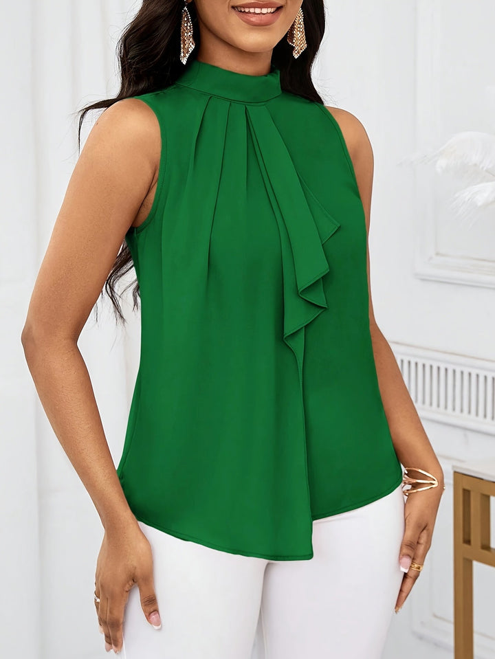 Annabel | Bow-Neck Sleeveless Top