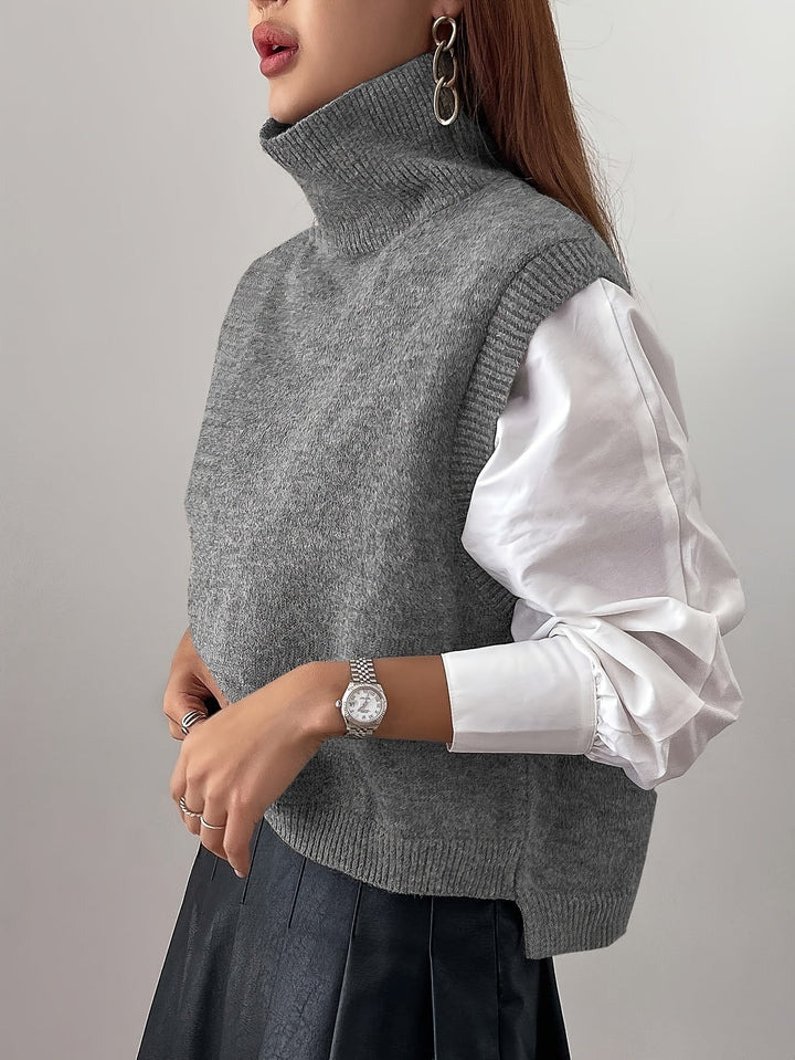 Farrah | High-Neck Jumper Vest