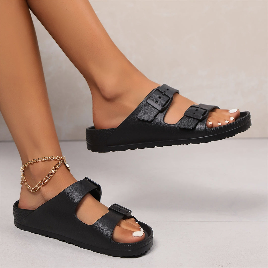 Simone | Double-Buckle Comfort Sandals