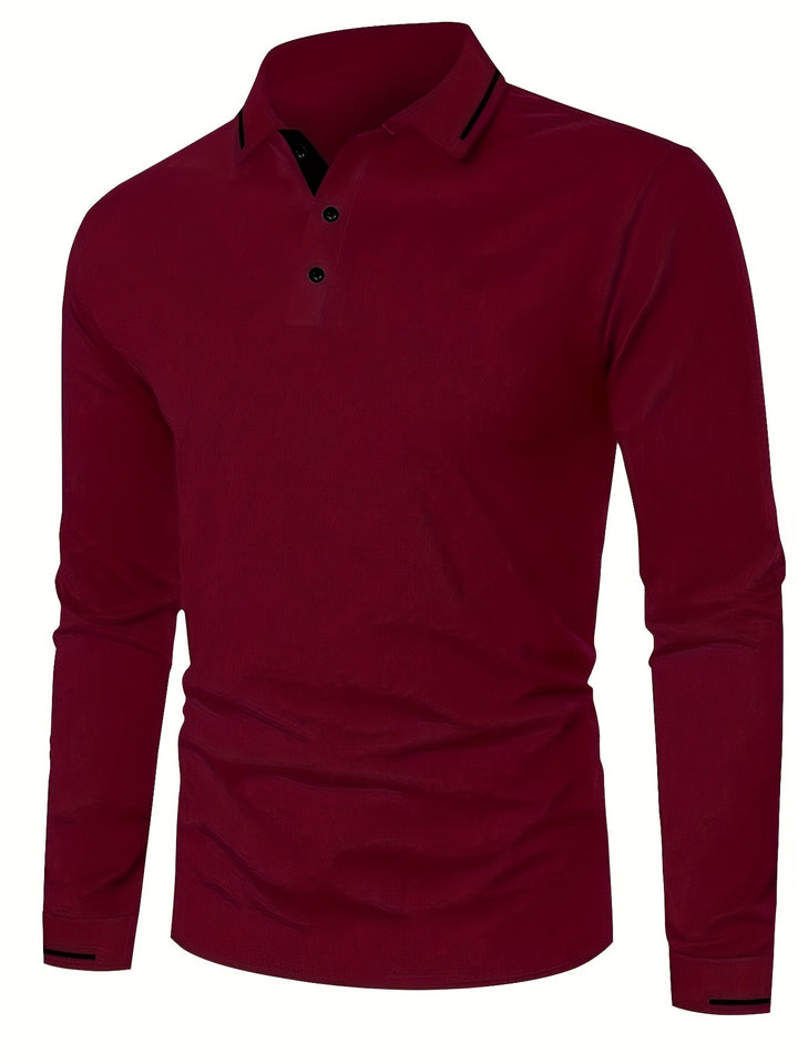 Dalton | Refined Long-Sleeve Polo Shirt