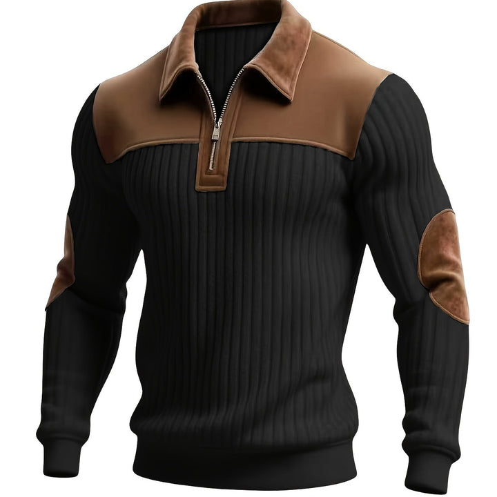 Roland | Two-Tone Quarter-Zip Pullover