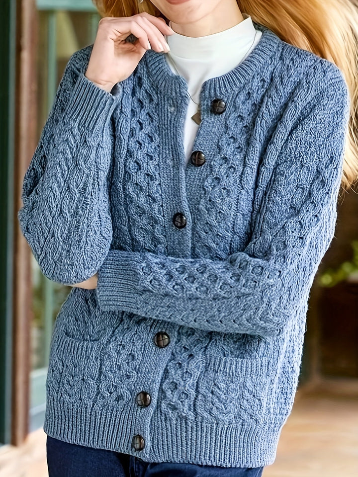 Fern | Textured Button-Front Cardigan