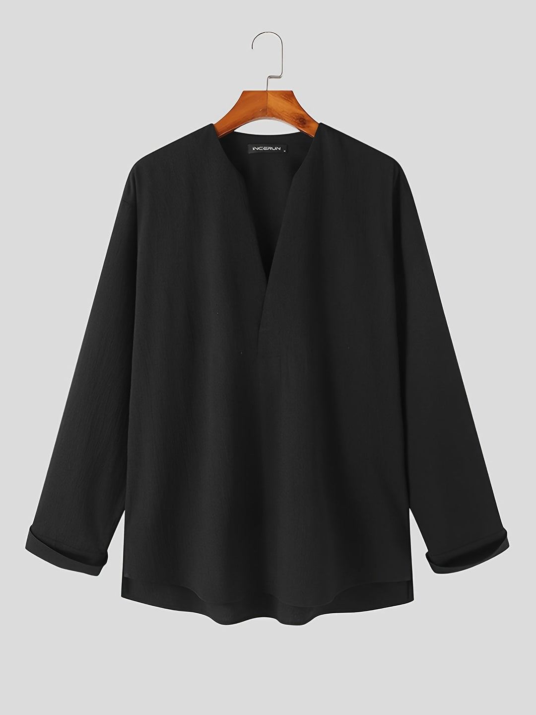 Franklin | Collarless V-Neck Shirt