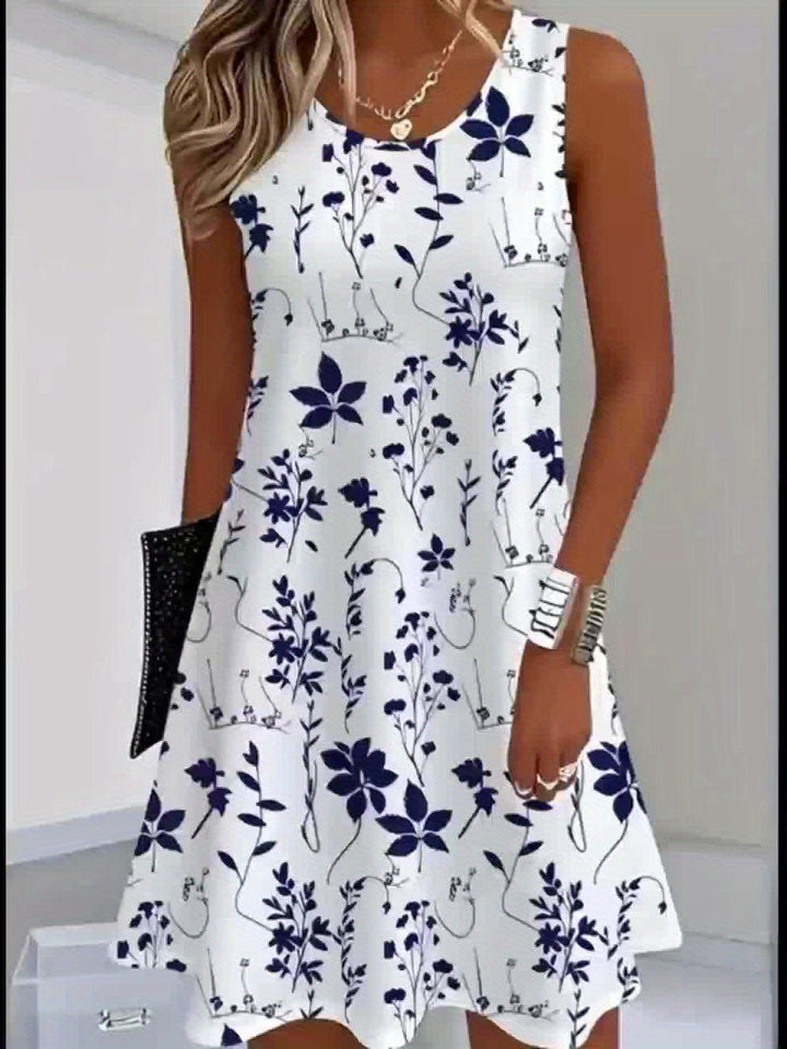 Marguerite | Floral Sleeveless Dress