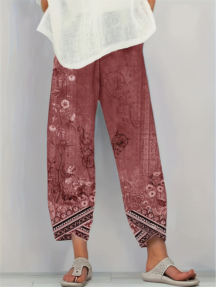 Meredith | Botanical Cropped Trousers