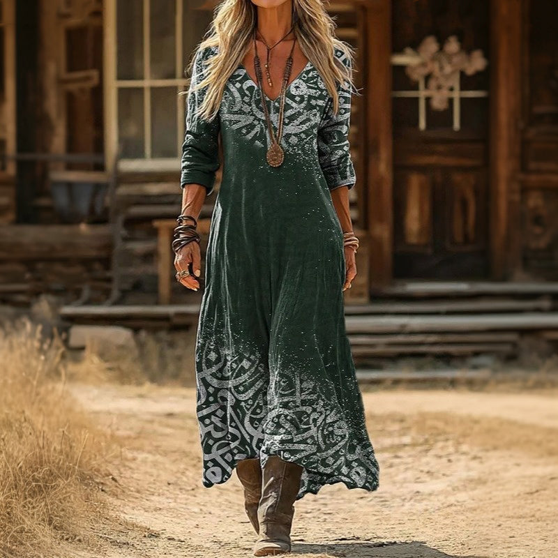 Antonia | Vintage Long Sleeve Casual Dress