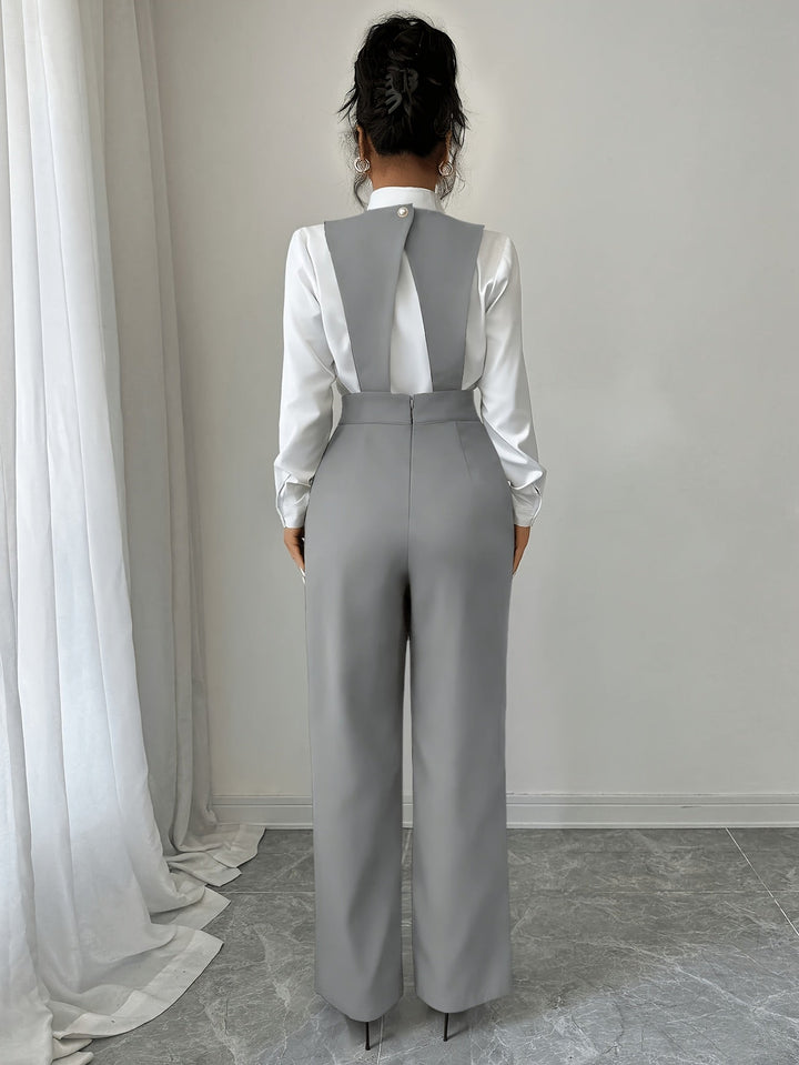 Coralie | Tailored Wide-Leg Jumpsuit