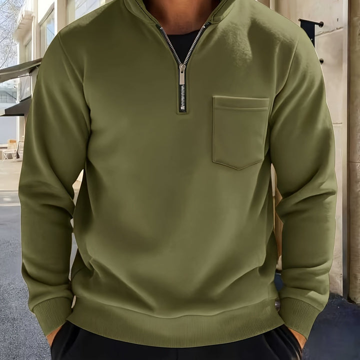 Calvin | Refined Half-Zip Pullover