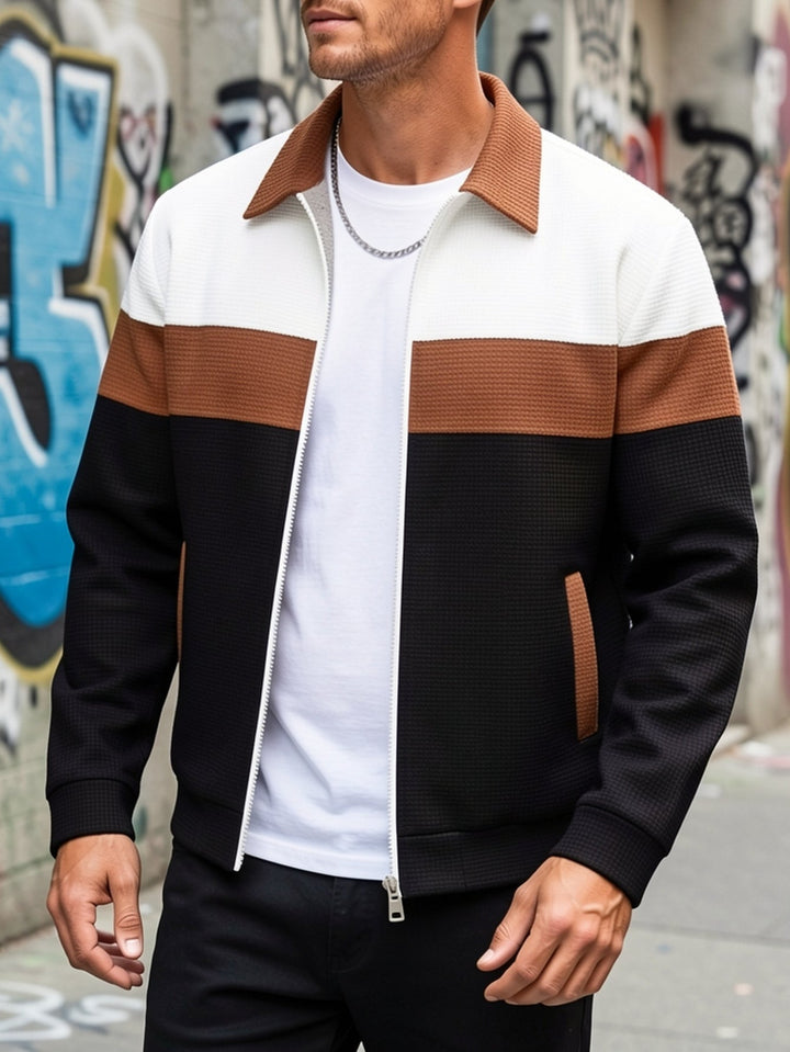 Cameron | colour-Block Zip-Up Jacket
