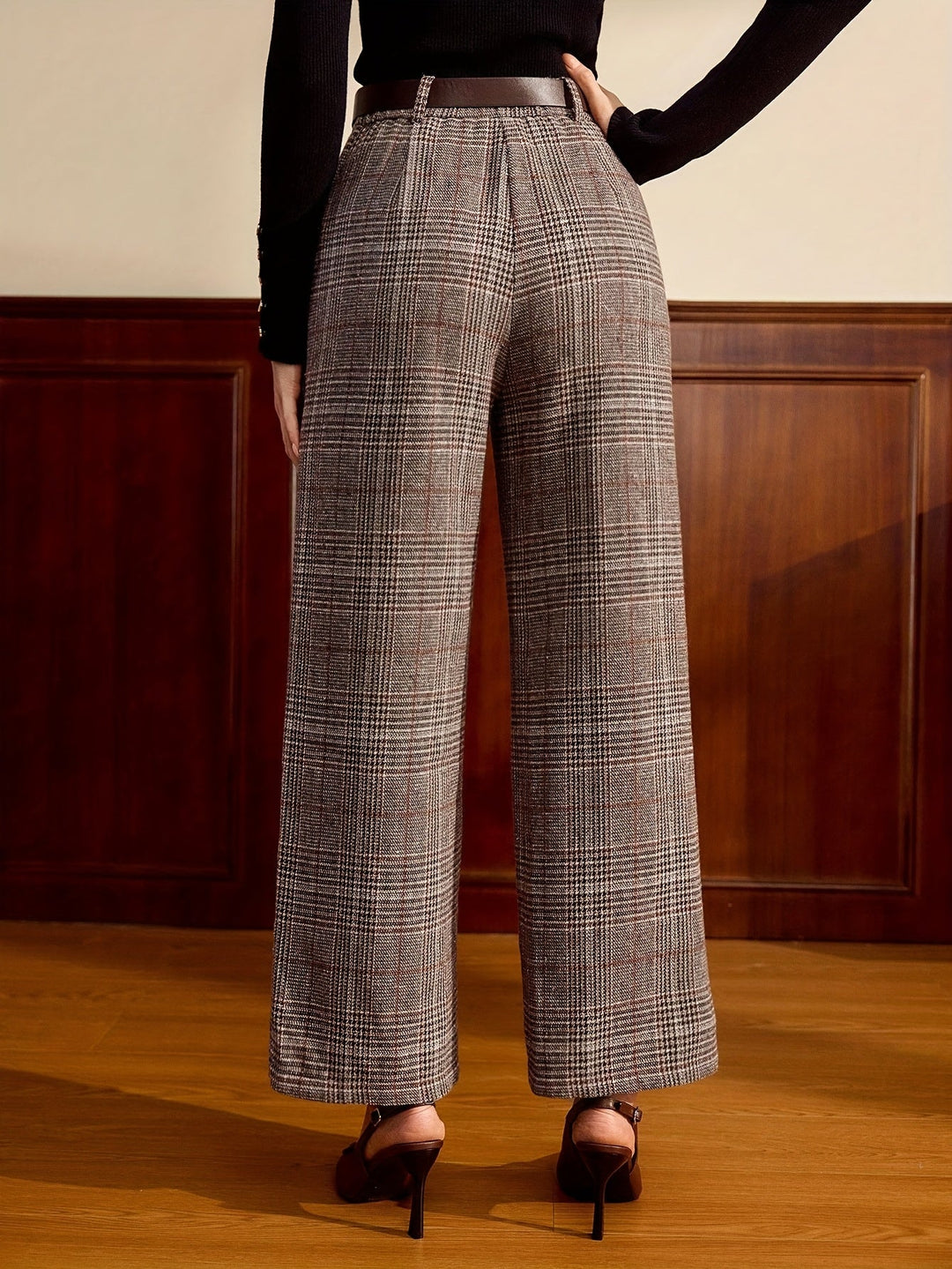Lydia | Tailored Checked Trousers