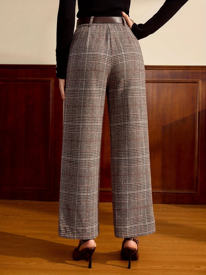 Lydia | Tailored Checked Trousers