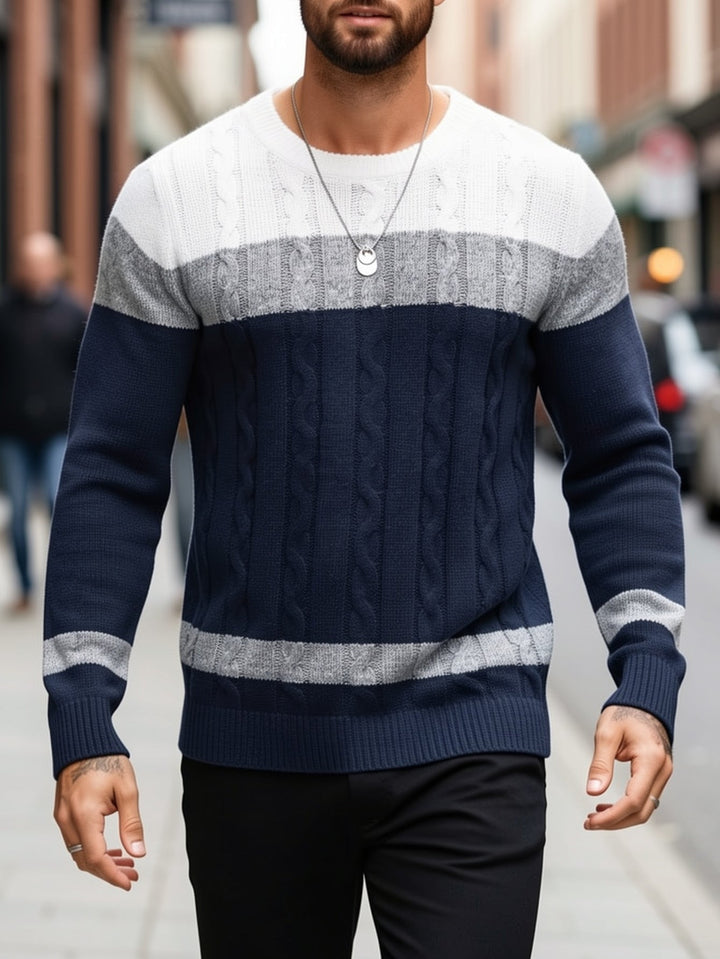 Nolan | Textured Cable-Knit Jumper