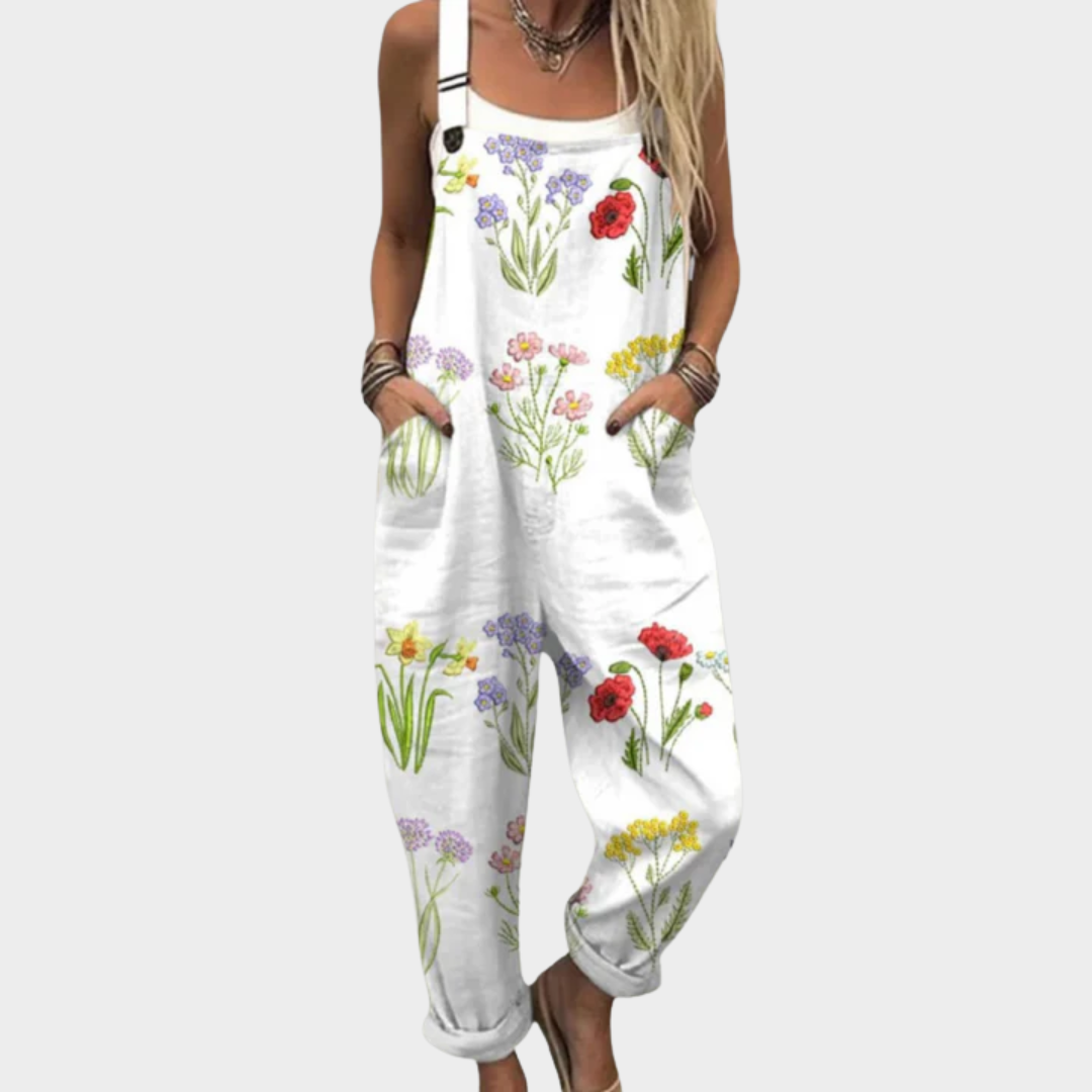 Selena | Comfortable Floral Printed Jumpsuit
