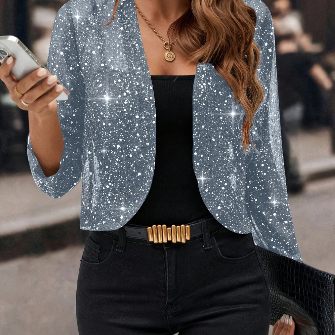 Elaine | Shimmer Cropped Jacket