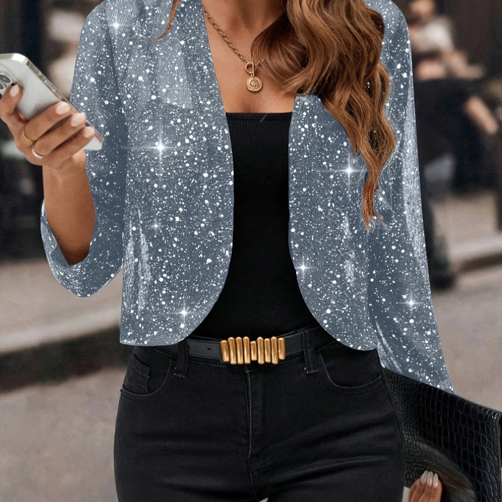 Elaine | Shimmer Cropped Jacket