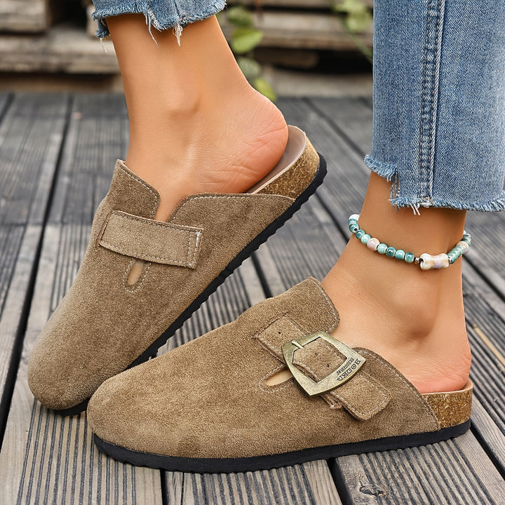 Winona | Buckle-Detail Slip-On Mules
