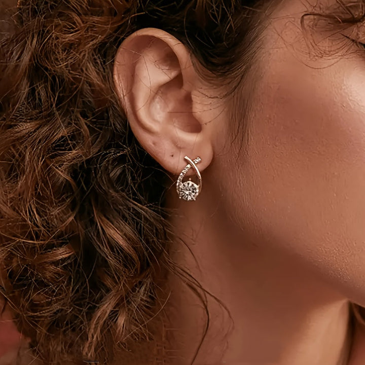 Cheryl | Stylish Stud Cubic Zirconia Earrings