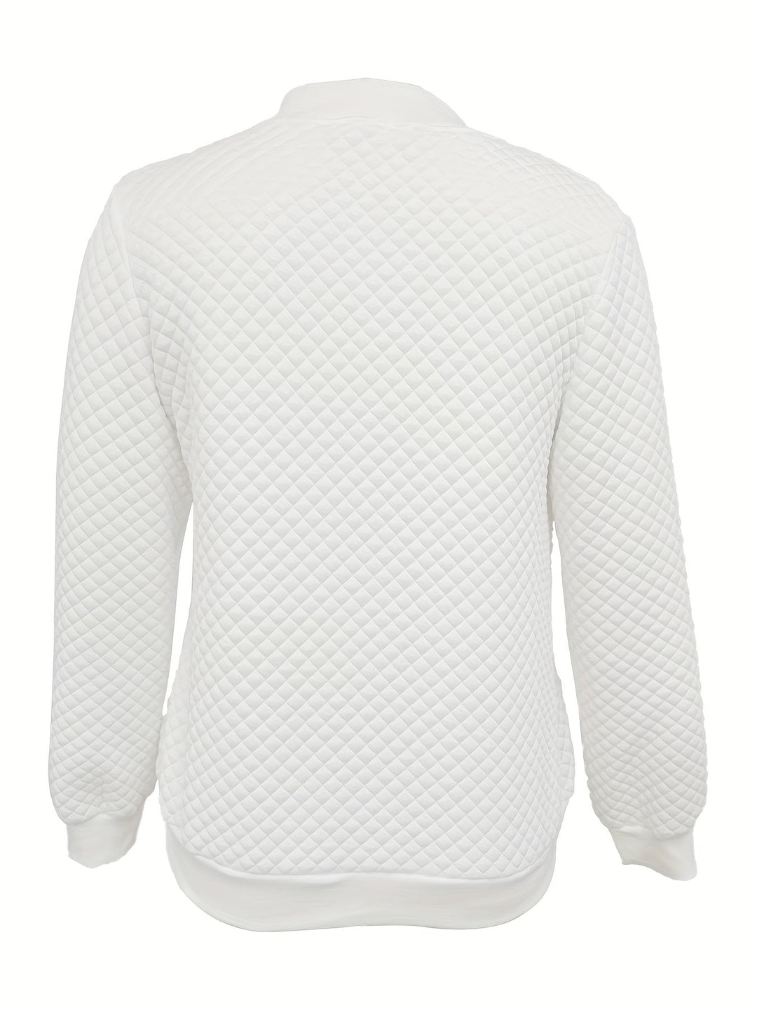 Carolyn | Quilted-Texture Baseball Jacket