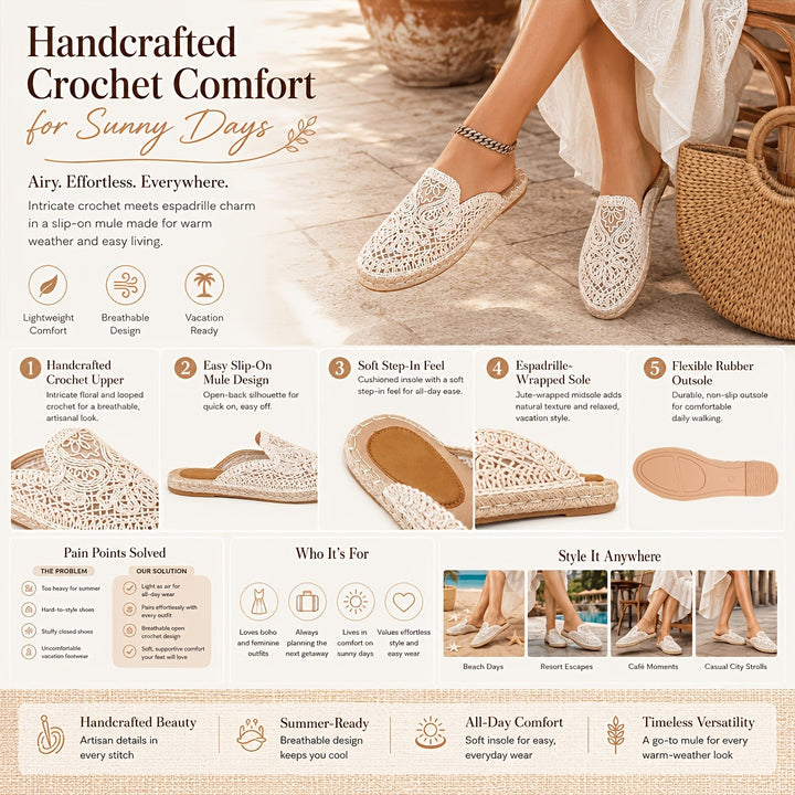 Bonnie | Woven Slip-On Mules