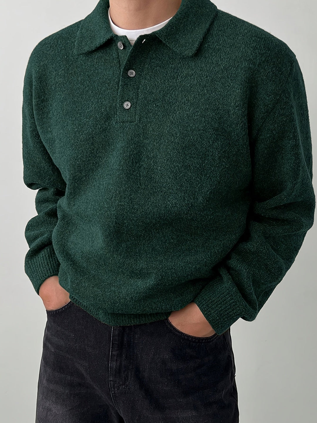 Landon | Refined Polo Collar Jumper