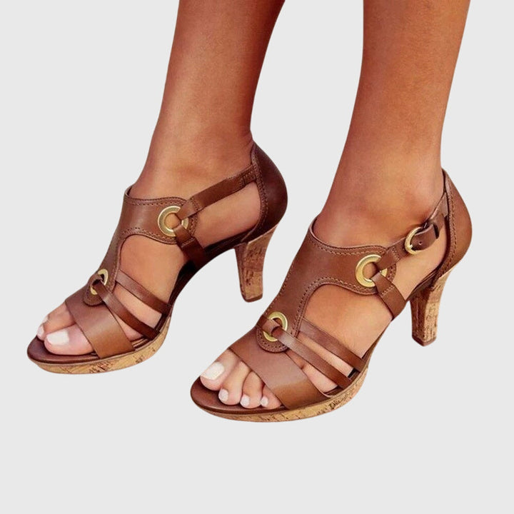 Stephanie | Premium Buckle Orthopedic Heels