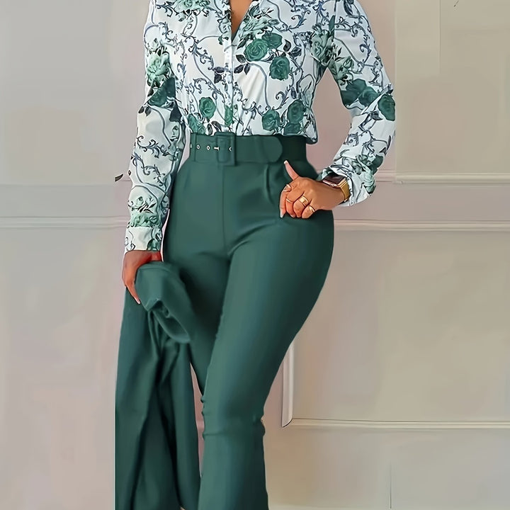 Susanna | Elegant Floral Two-Piece Set