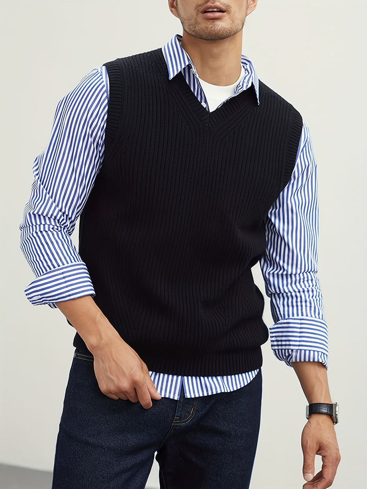 Ellis | Classic V-Neck Jumper Vest