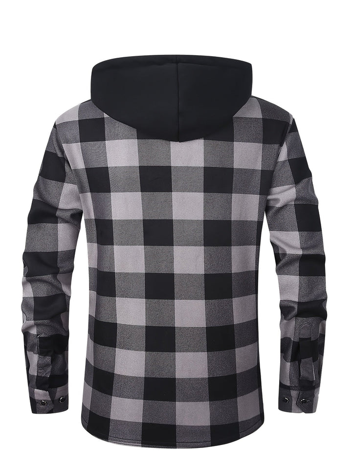 Desmond | Hooded Check Shirt Jacket