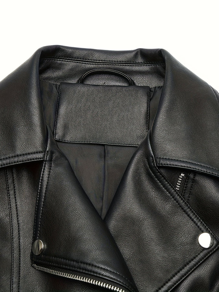 Mabel | Sculpted Zip-Front Moto Jacket