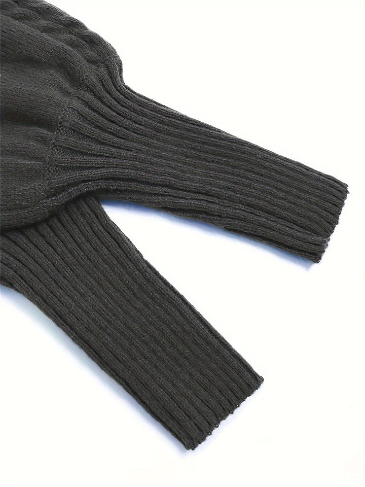 Eloise | Textured Half-Collar Jumper