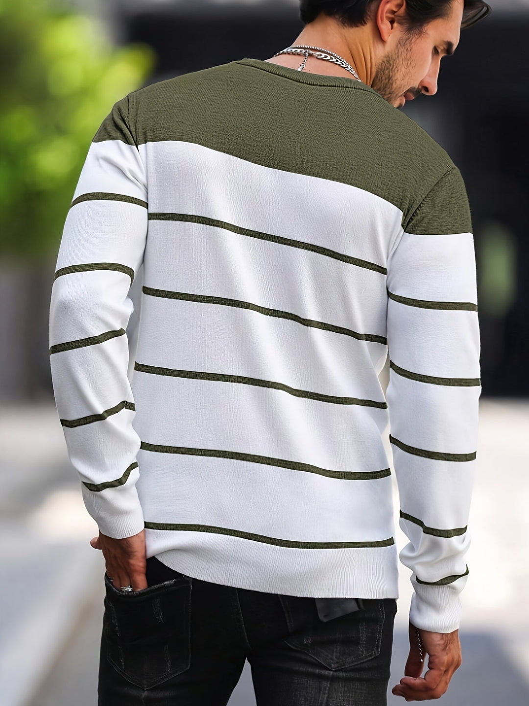 Henry | Striped Crew Neck Jumper