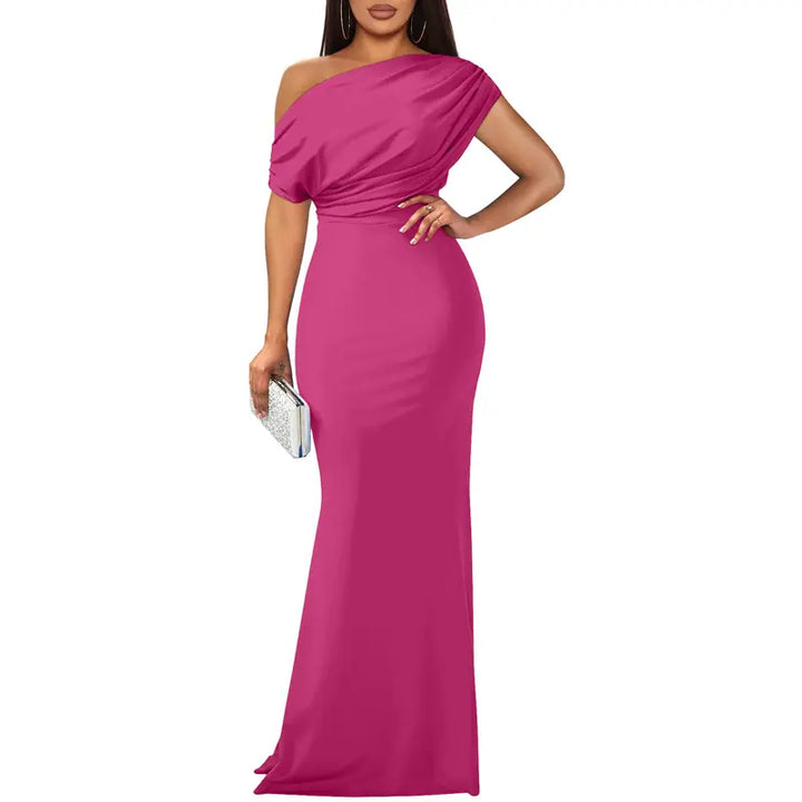 Rose | Elegant Off-Shoulder Evening Dress